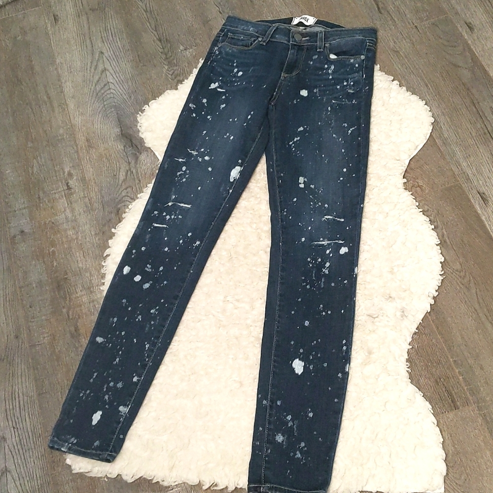 PAIGE Verdugo Ultra Skinny Spotted Jeans